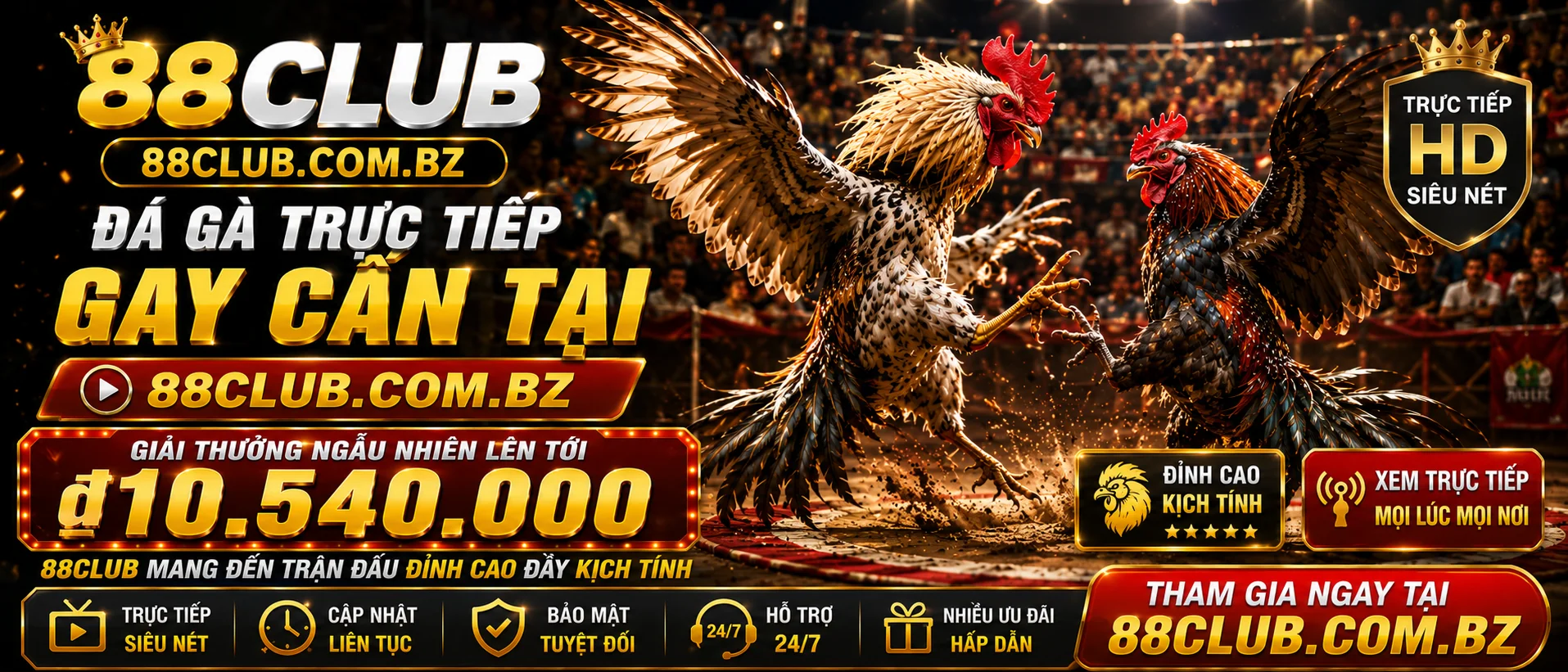 Danh mục đá gà Campuchia trên 88club